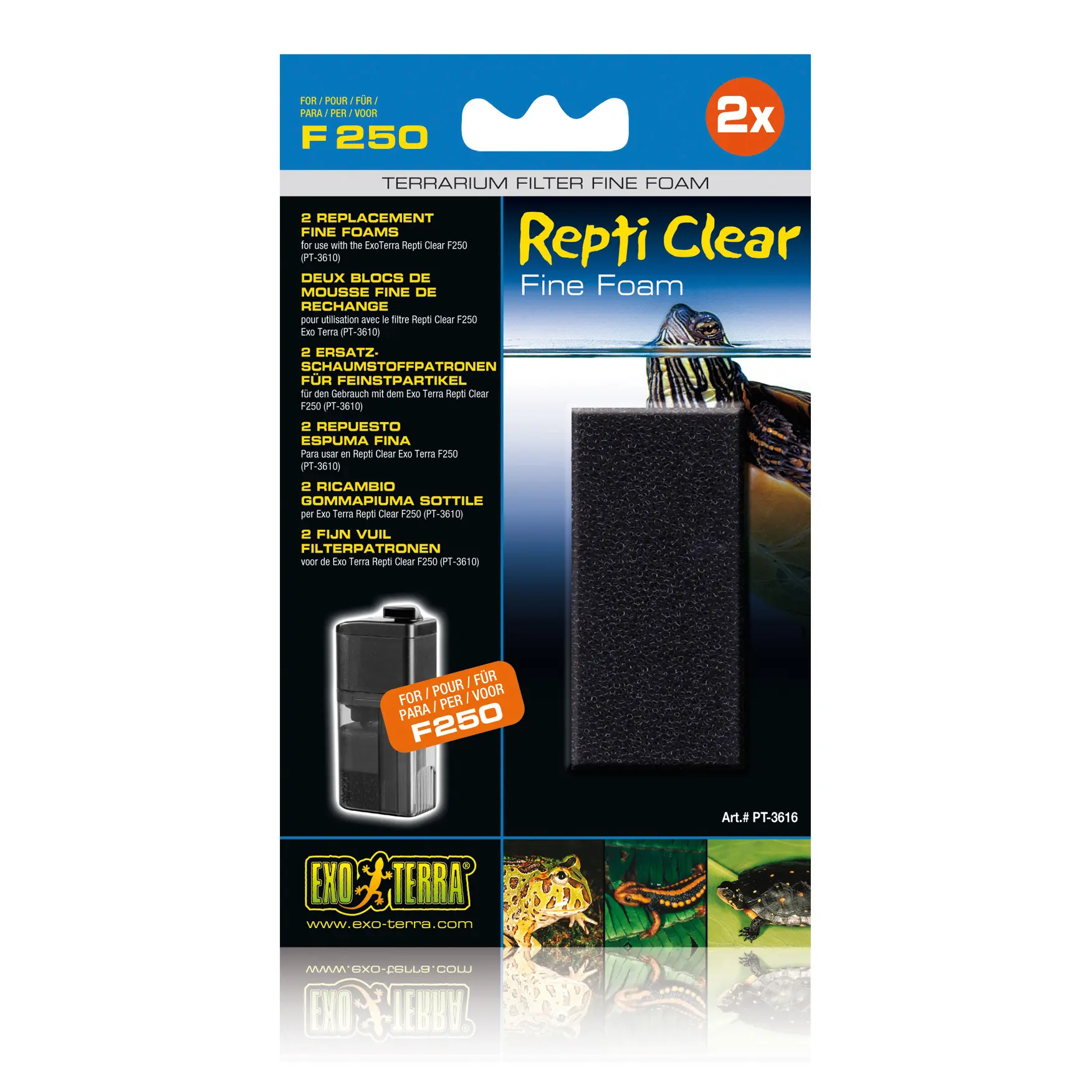 Meilleurs prix pour Filtre pour fontaine pour chat terrarium Exo Terra F250