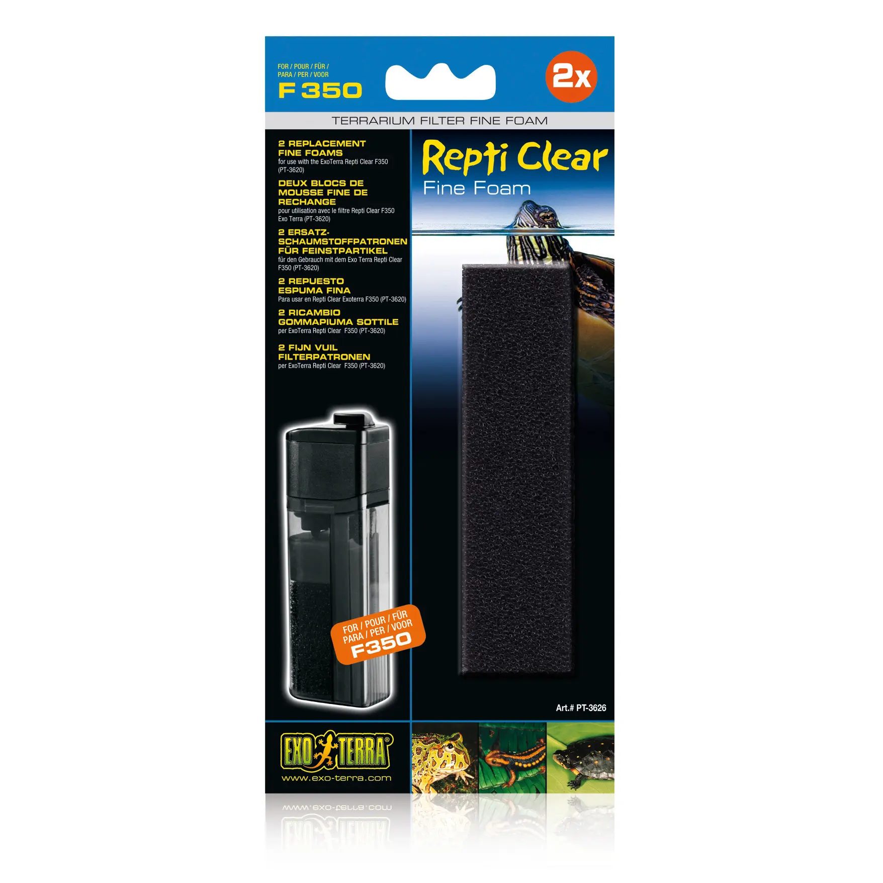 Mousse fine filtration Exo Terra Repti Clear