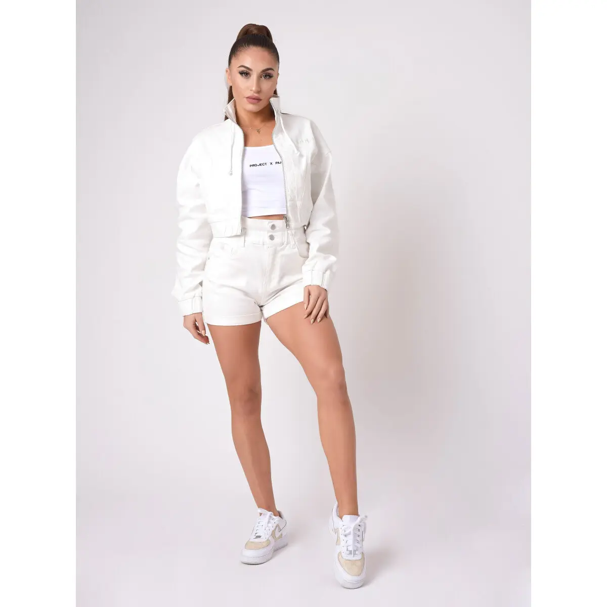 3665957086858 - Kurze Shorts mit Wolkenmuster für Frauen Project X Paris