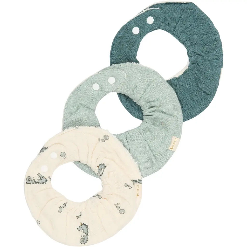 Baby bib Fabelab Under The Sea (x3)
