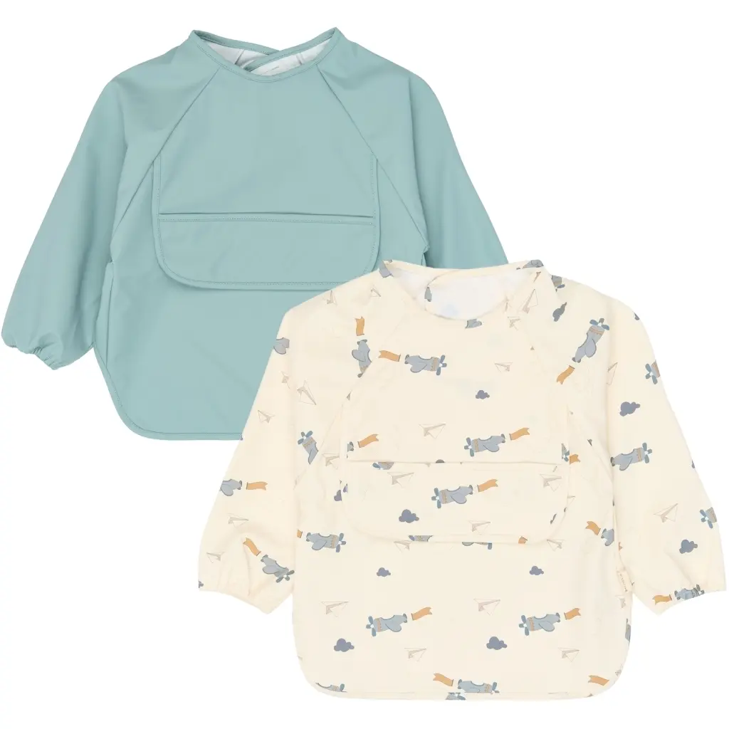 Fabelab Unisex Infant Bleu Baby Bib Little Flyers (X2)