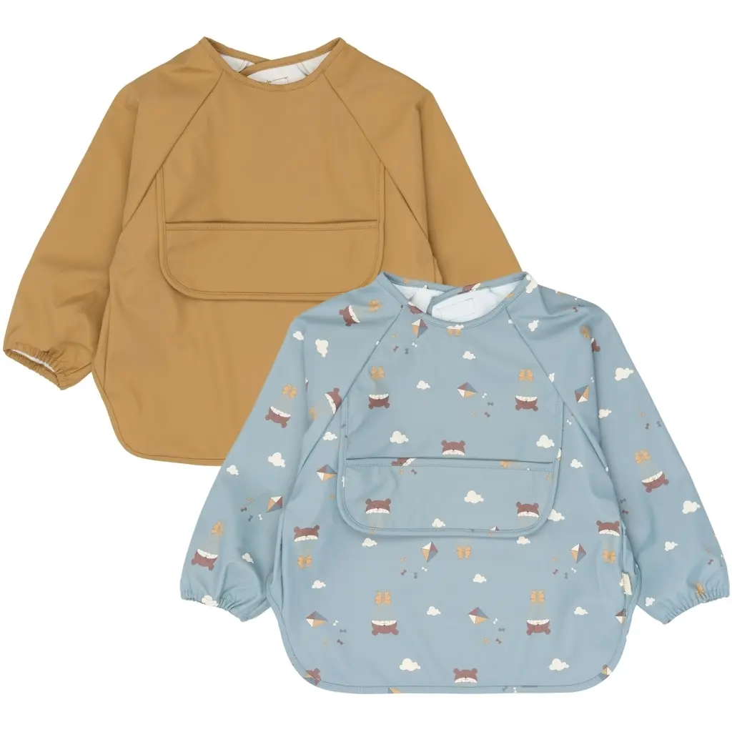 Fabelab Unisex Infant Marron Baby Bib Little Flyers (X2)
