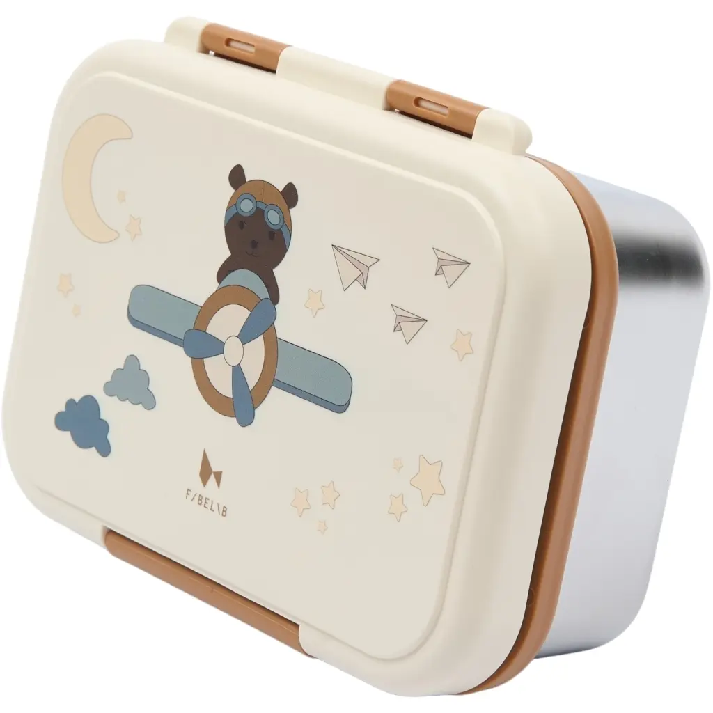 Image of Lunchbox Kind Fabelab Bear Air Plane