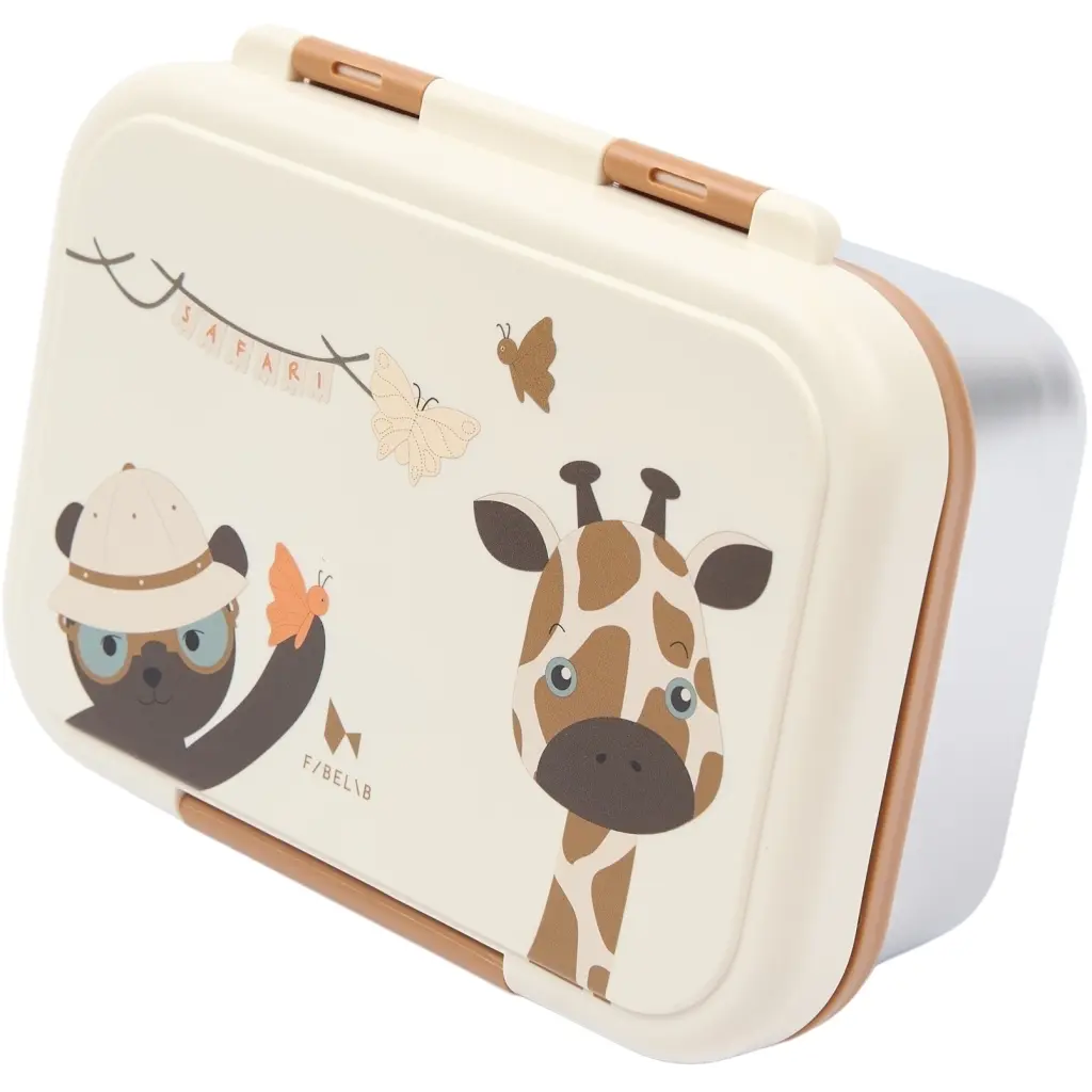 Children's lunch box Fabelab Safari Jungle Bear