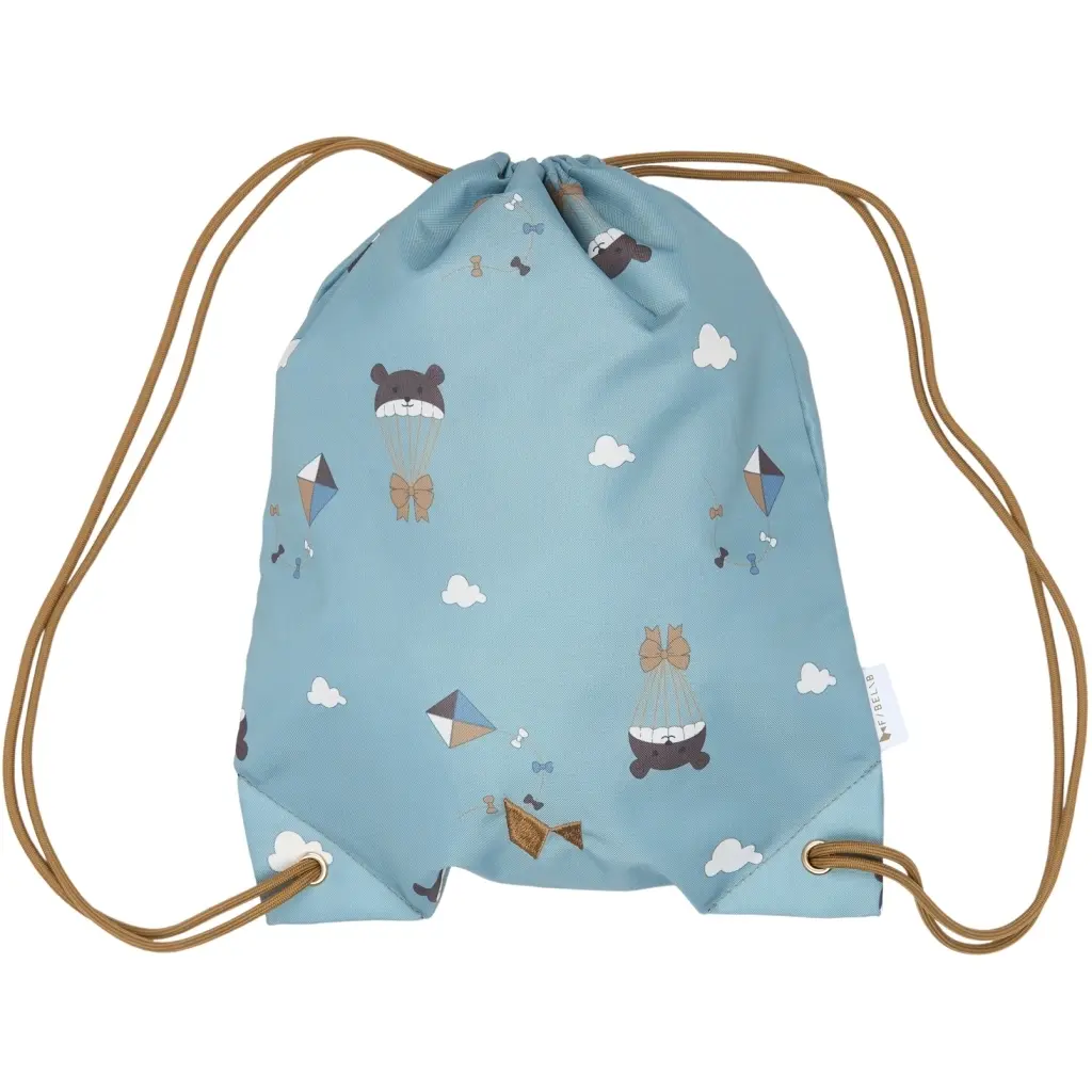 Fabelab Unisex Kids Bleu Children's String Bag In The Air - Bear