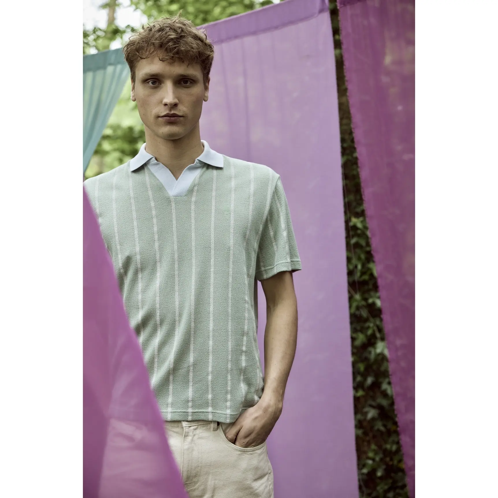 Polo-Shirt Faguo Blache