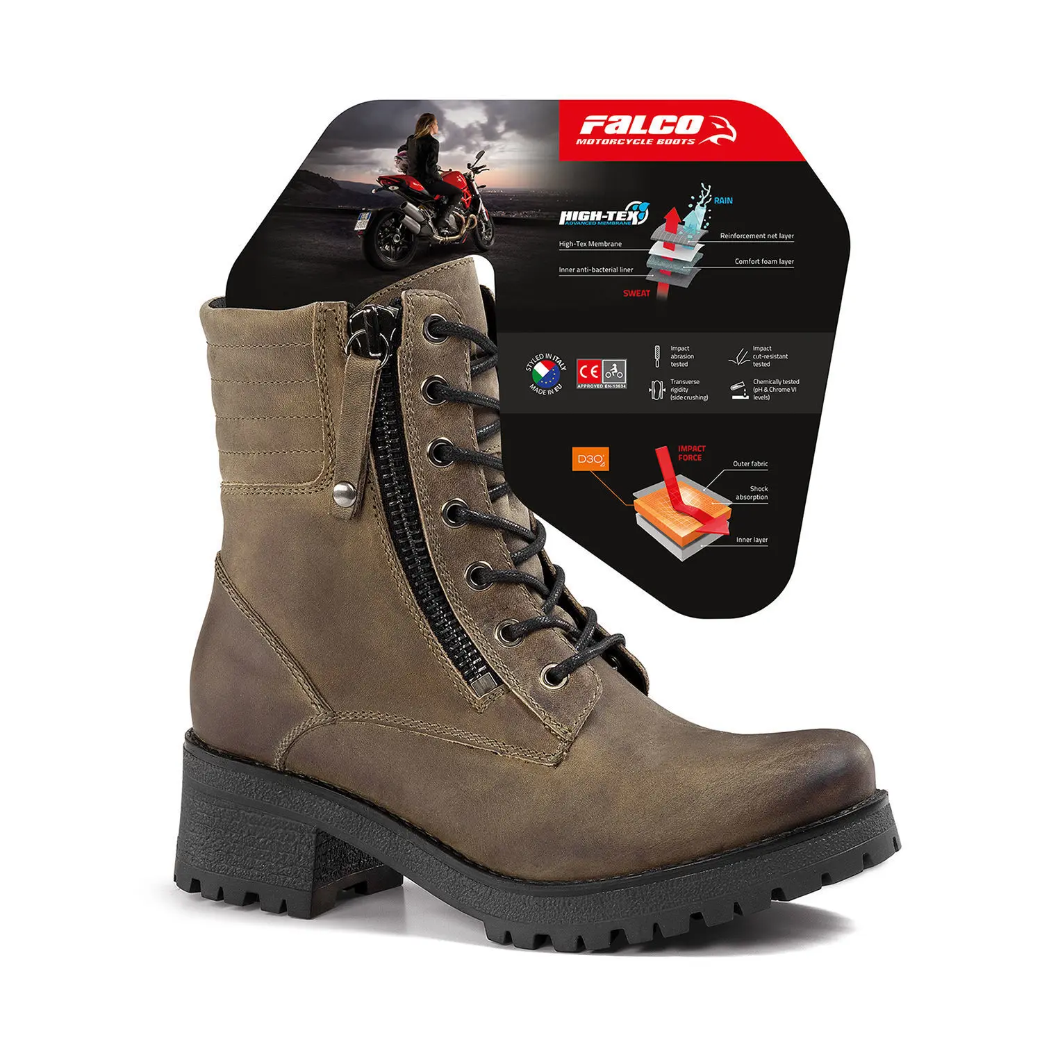 Zubehör für Damen-Motorradstiefel Falco WP