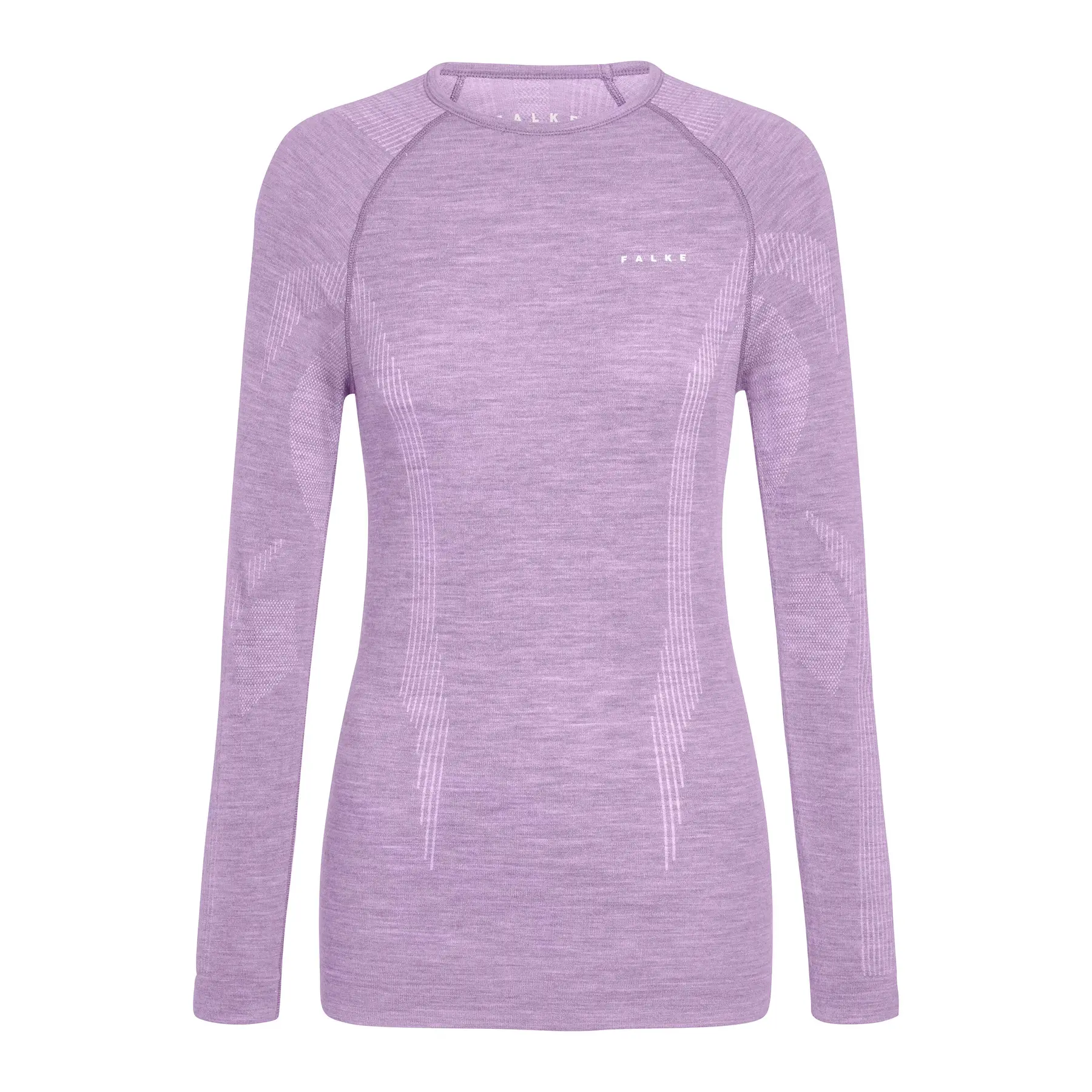 FALKE Wool-Tech Longsleeve sneldrogend wol functioneel functioneel shirt met lange mouwen dames paars - maat XS
