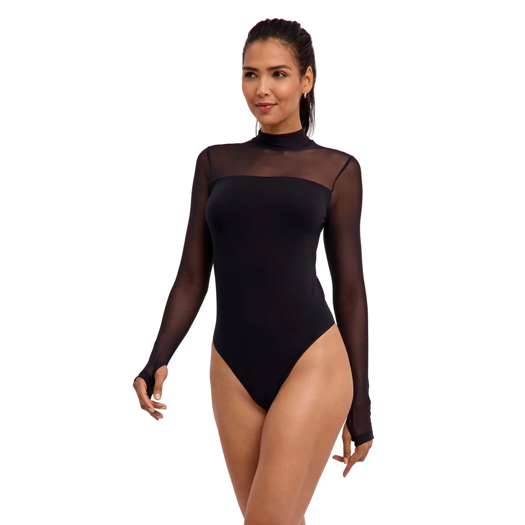 Damen Stehkragenbody Falke Private