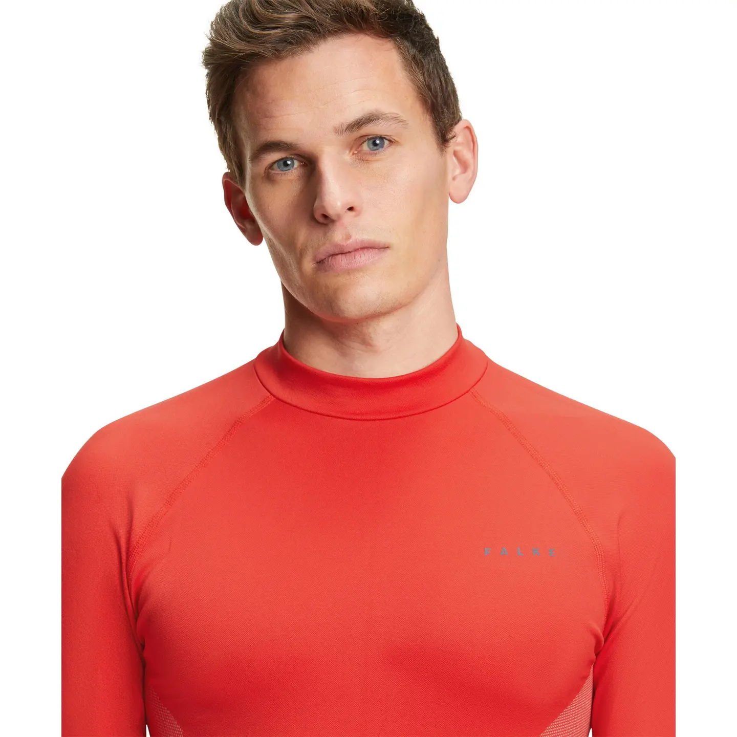Falke Maglietta Polo Uomo In Misto Cotone, Con Inserti In Rete E Chiusura A Cerniera, Blu - 5