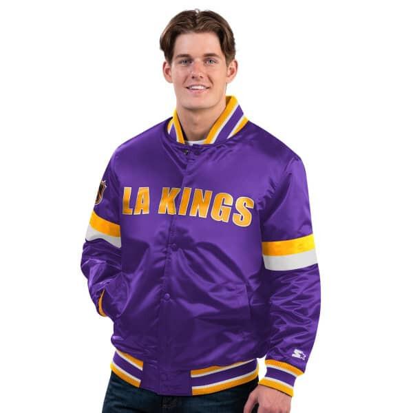 0197155467625 - Satin-College-Jacke Los Angeles Kings DivePlay