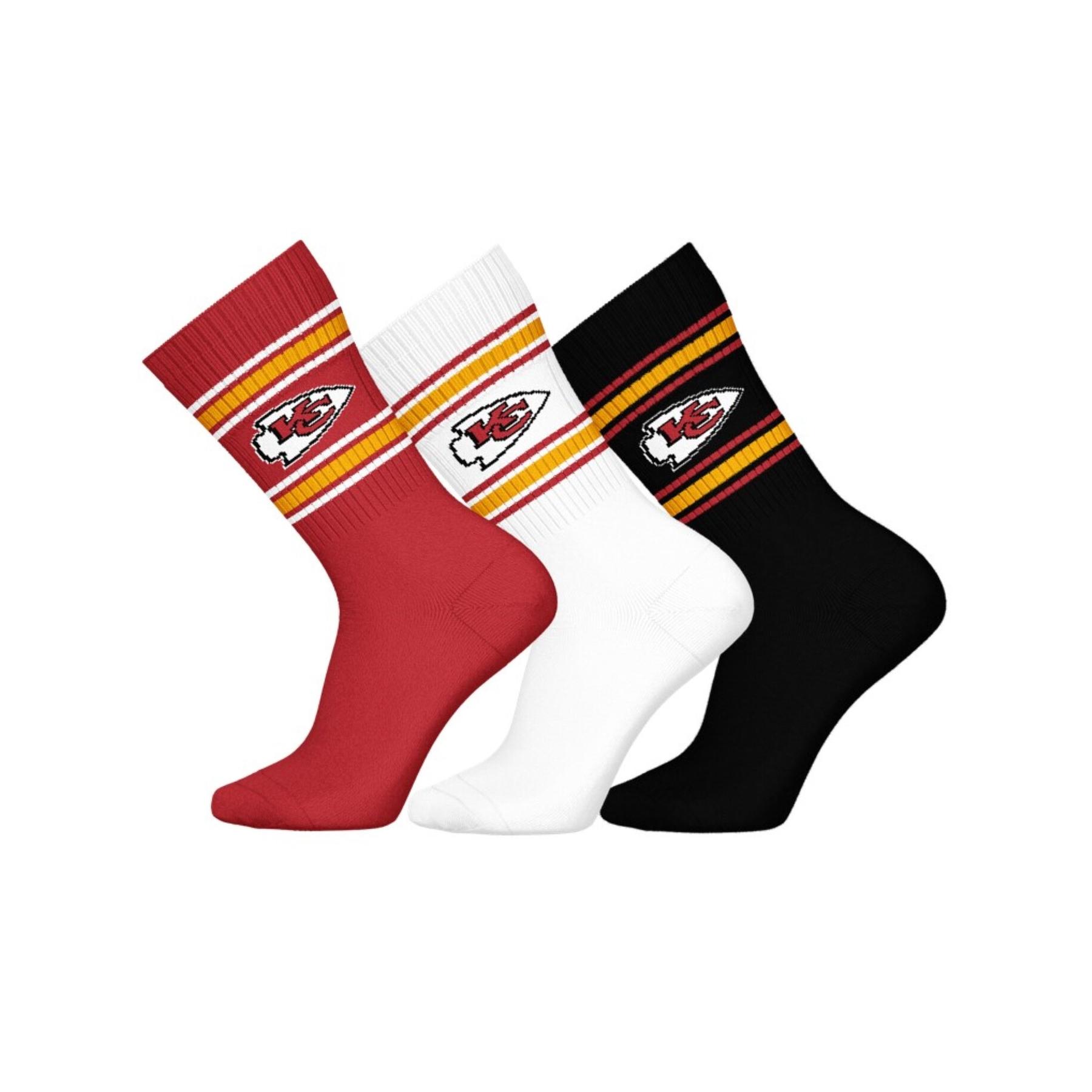 8718984024951 - Socken Kansas City Chiefs Crew (x3) 8718984024951 - Socken Kansas City Chiefs Crew (x3)