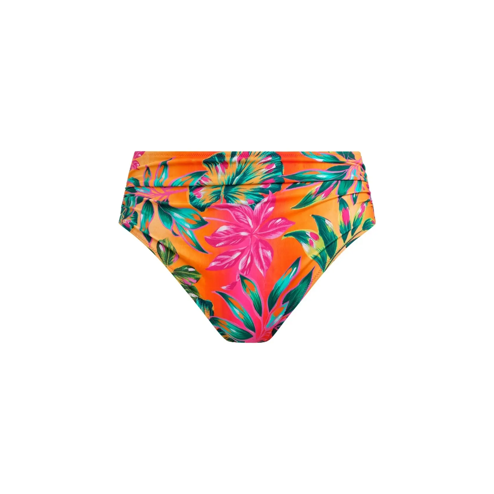 Damen-Bikinihose mit hoher Taille Fantasie Sunset Reef