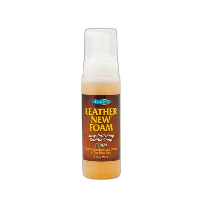 Meilleurs prix pour Savon pour cuir équitation Farnam Leather New Foam 207 ml