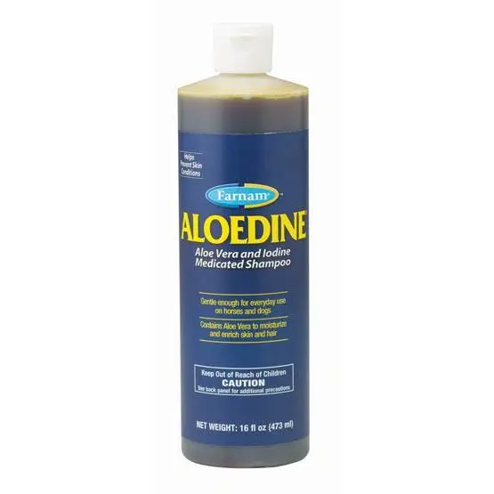 Shampoing désinfectant pour cheval Farnam Aloedine 473 ml