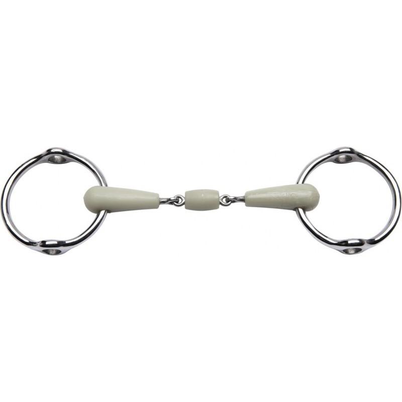 Comparer les prix de Mors pour cheval Feeling Flexi double brisure