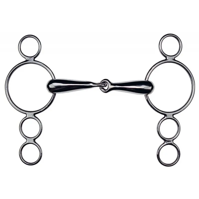 Meilleurs prix pour Mors pour cheval Feeling 4 Anneaux creux