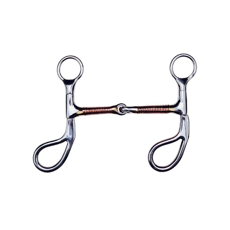 Meilleurs prix pour Mors 3 ou 4 anneaux pour cheval d'entraînement à spirales Feeling