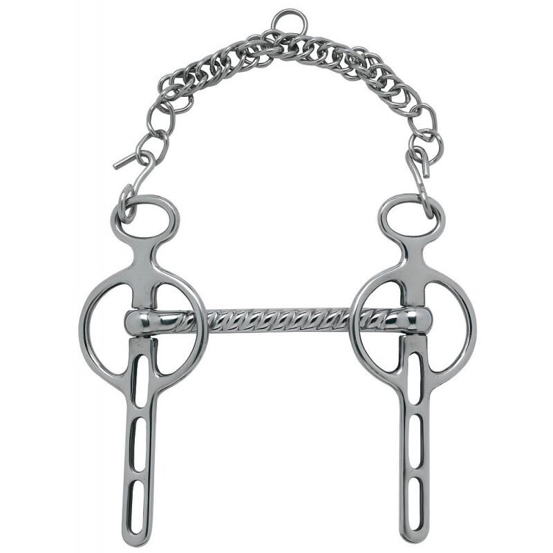 Comparer les prix de Mors pour cheval droit 1/2 torsadé Feeling