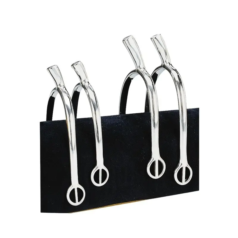 Éperon d'équitation compensés à passants arrondis inox Feeling Prince de Galles