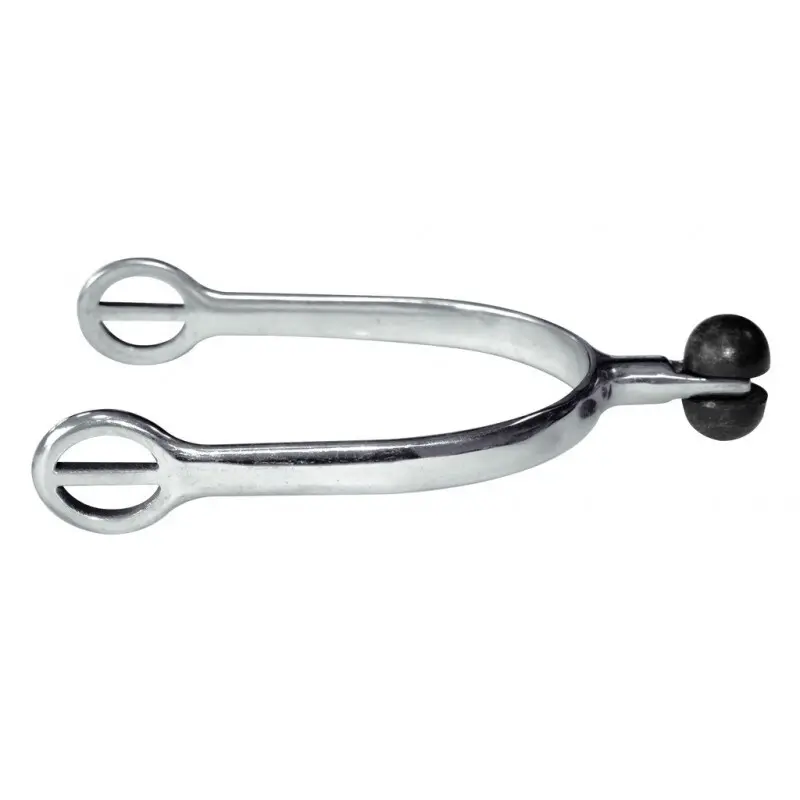 Éperons pour cheval à molette plastique Inox Feeling