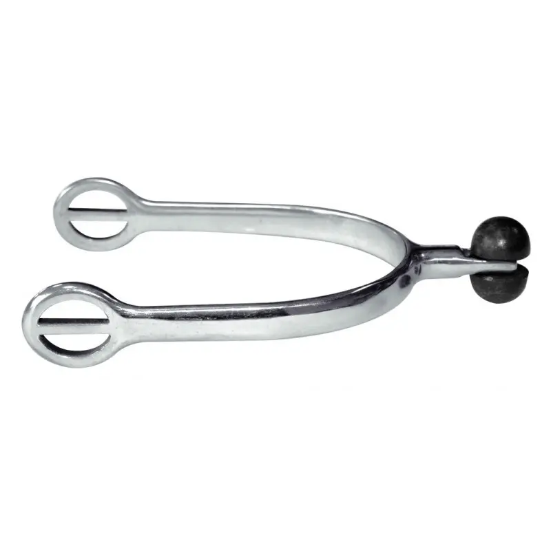 Éperon d'équitation en inox à molette plastique Feeling