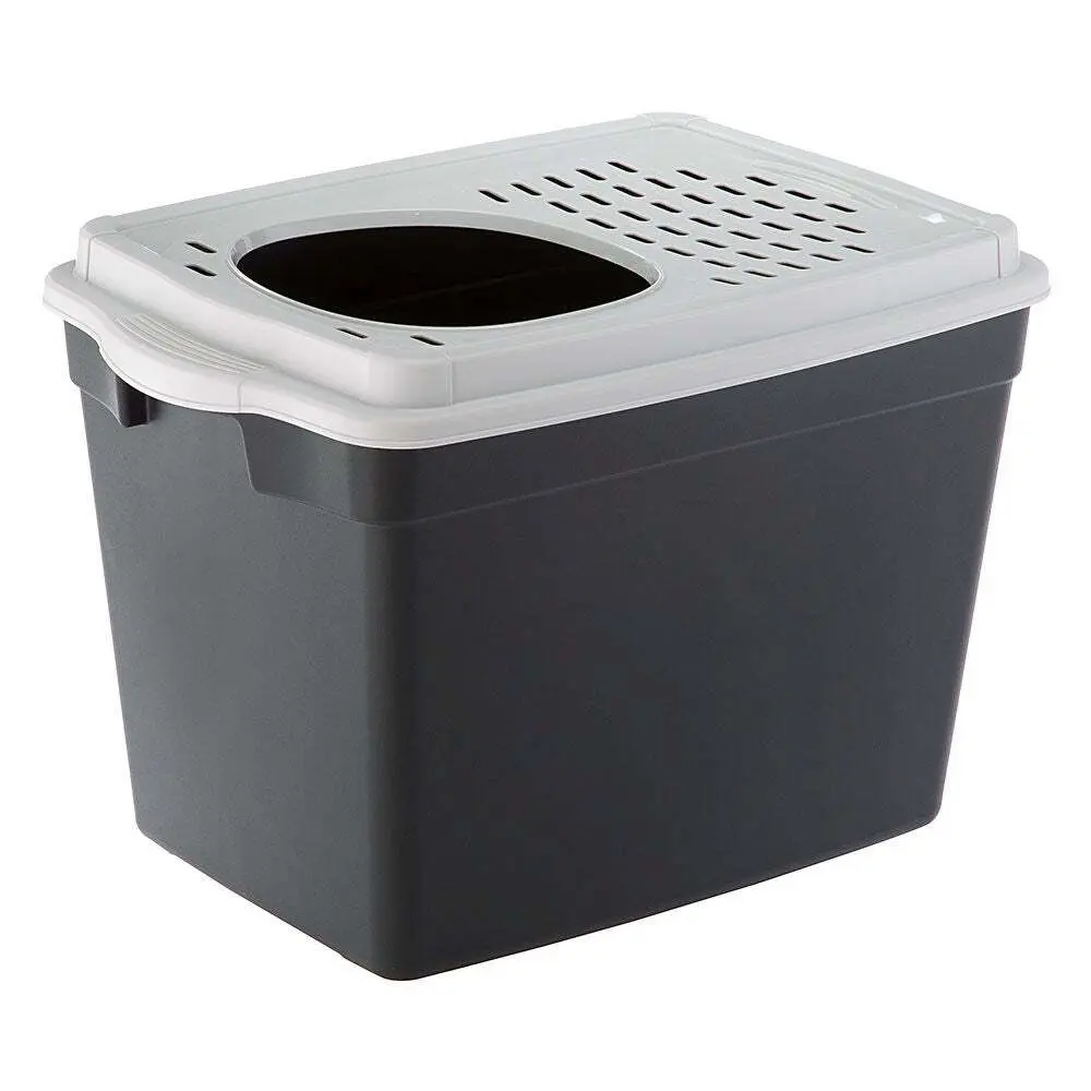 Ferplast - Litter Box Jumpy Black/White 38.8x57.5x39CM