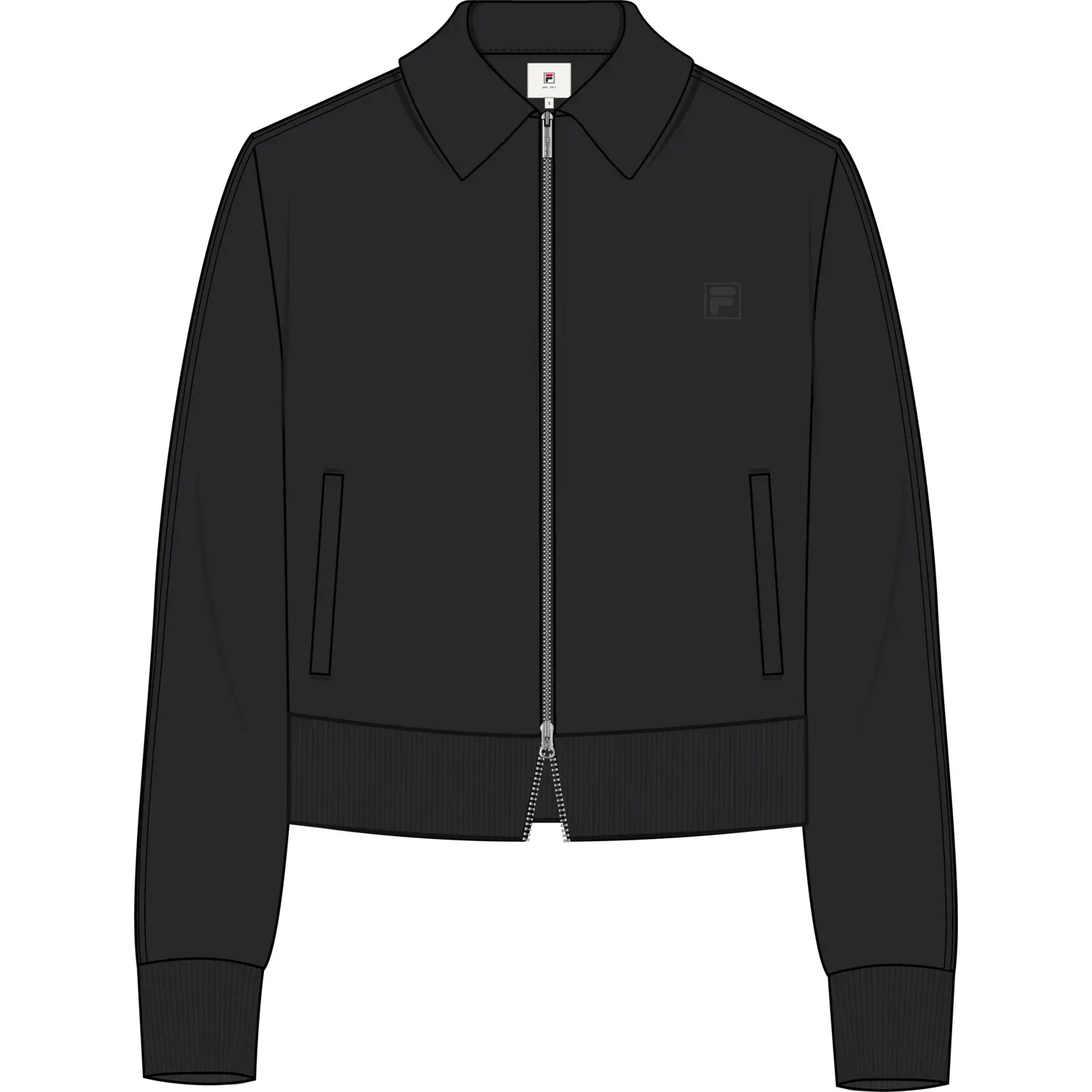 Damen Sweatjacke mit quadratischen Paspeln Fila Avenes