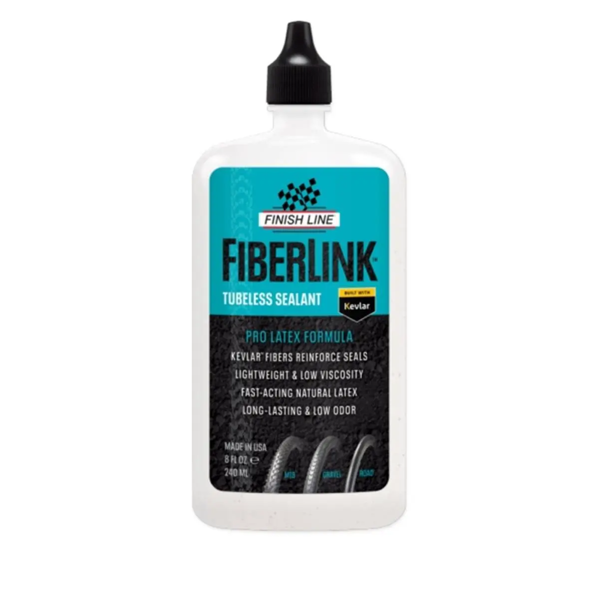 Velo Store - UK Puncture fluid Finish Line Fiberlink Pro Latex 8oz | Extra 10% off with Subscription, Postage £16.79 to UK Fedex.