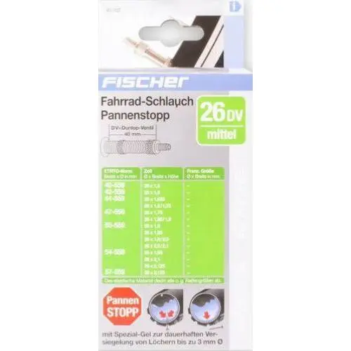 Fischer Schlauch mittel dunlop ventil 26 Unisex