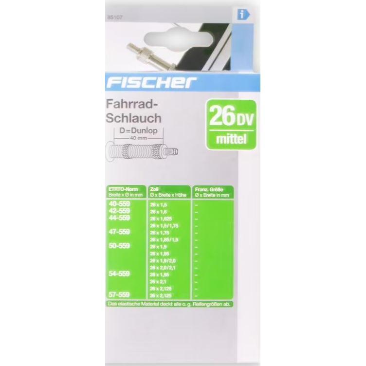 Velo Store - UK Medium air chamber dunlop valve Fischer 26 | Extra 10% off with Subscription, Postage £16.79 to UK Fedex.