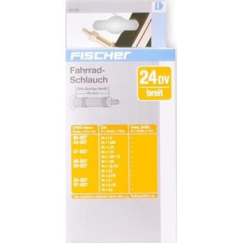 Velo Store - UK Large-valve dunlop inner tube Fischer 24 | Extra 10% off with Subscription, Postage £16.79 to UK Fedex.