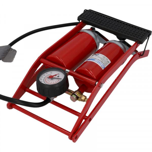 Velo Store - UK Foot-operated air pump double cylinder duo tête rt Fischer | Extra 10% off with Subscription, Postage £16.79 to UK Fedex.