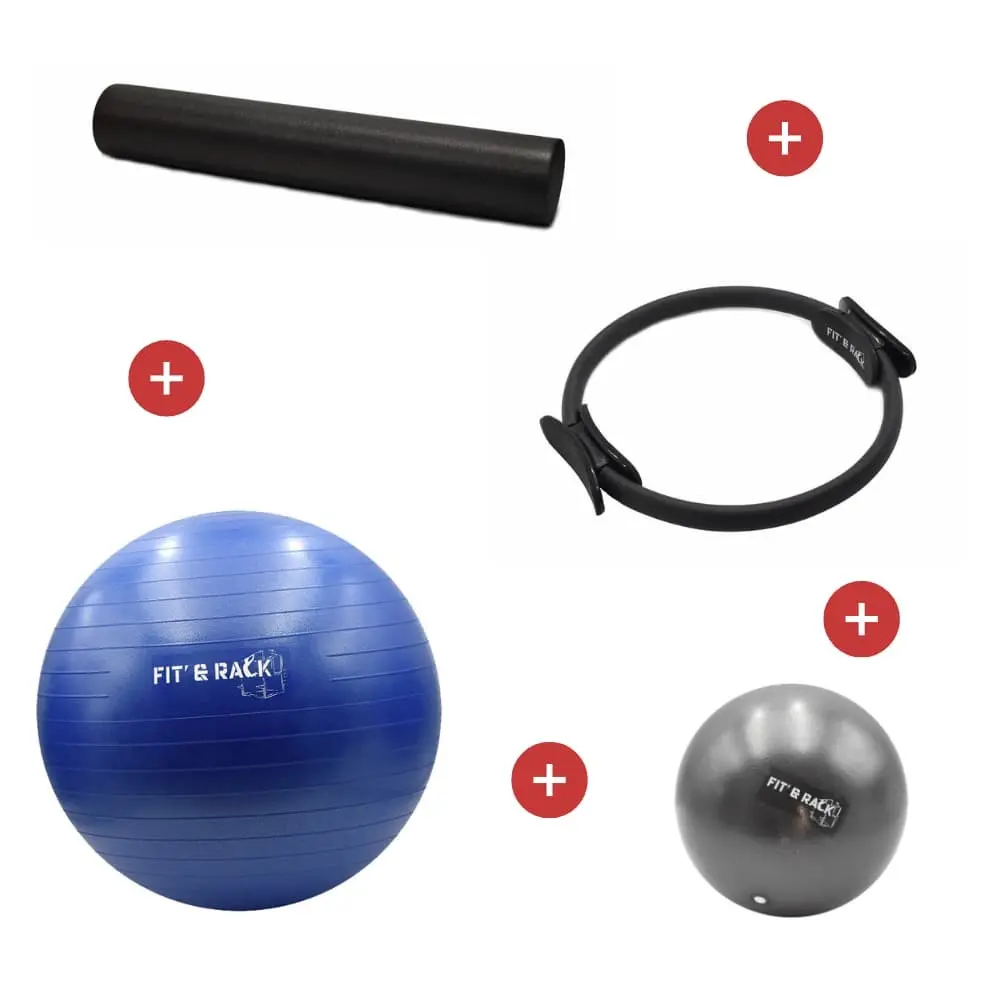 Pilatesball mit Zubehör Fit & Rack