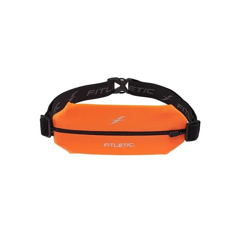 Fitletic Unisex Orange Large Elastane Belt With One Pocket