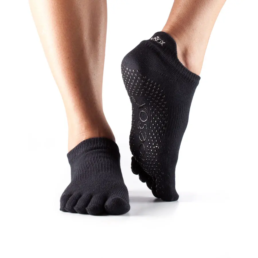 Fitness-Mad Unisex Noir Low-Cut Full-Toe Socks Toesox