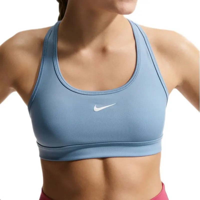 Nike Girls Bleu 'S Sports Bra Swoosh