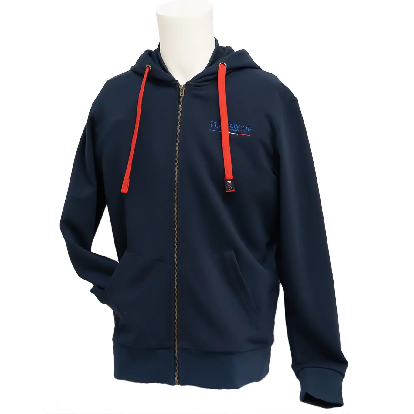 Meilleurs prix pour Sweatshirt à capuche full zip Flags&Cup Montebello