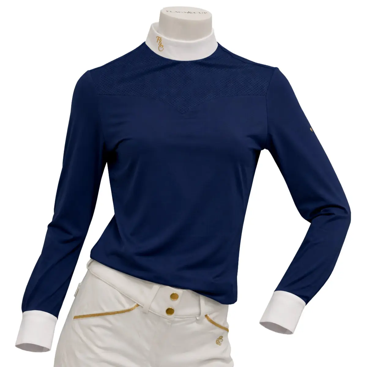 Polo de concours manches longues Flags&Cup Isadora