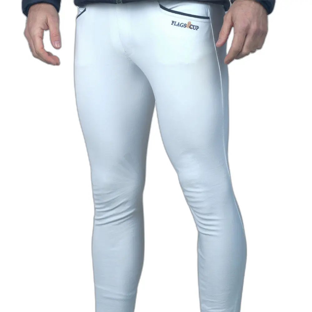 Flags&Cup Men's Blanc Show Jumping Riding Pants Bassano