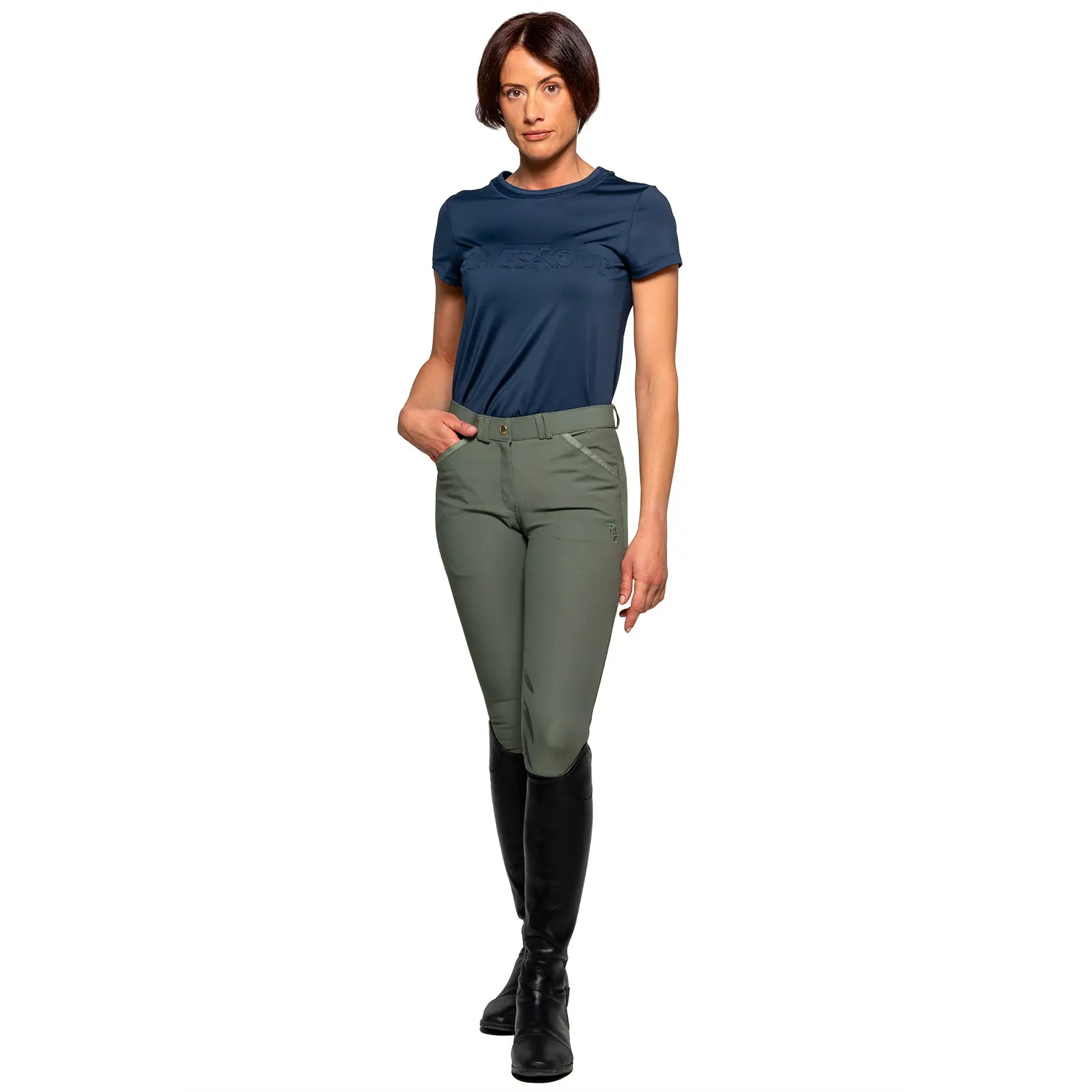 Pantalon équitation mid grip femme Flags&Cup Tupila