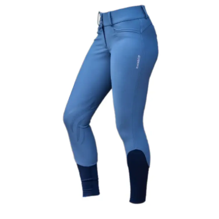 Flags&Cup Women's Bleu Mid Grip Riding Pants Oleron