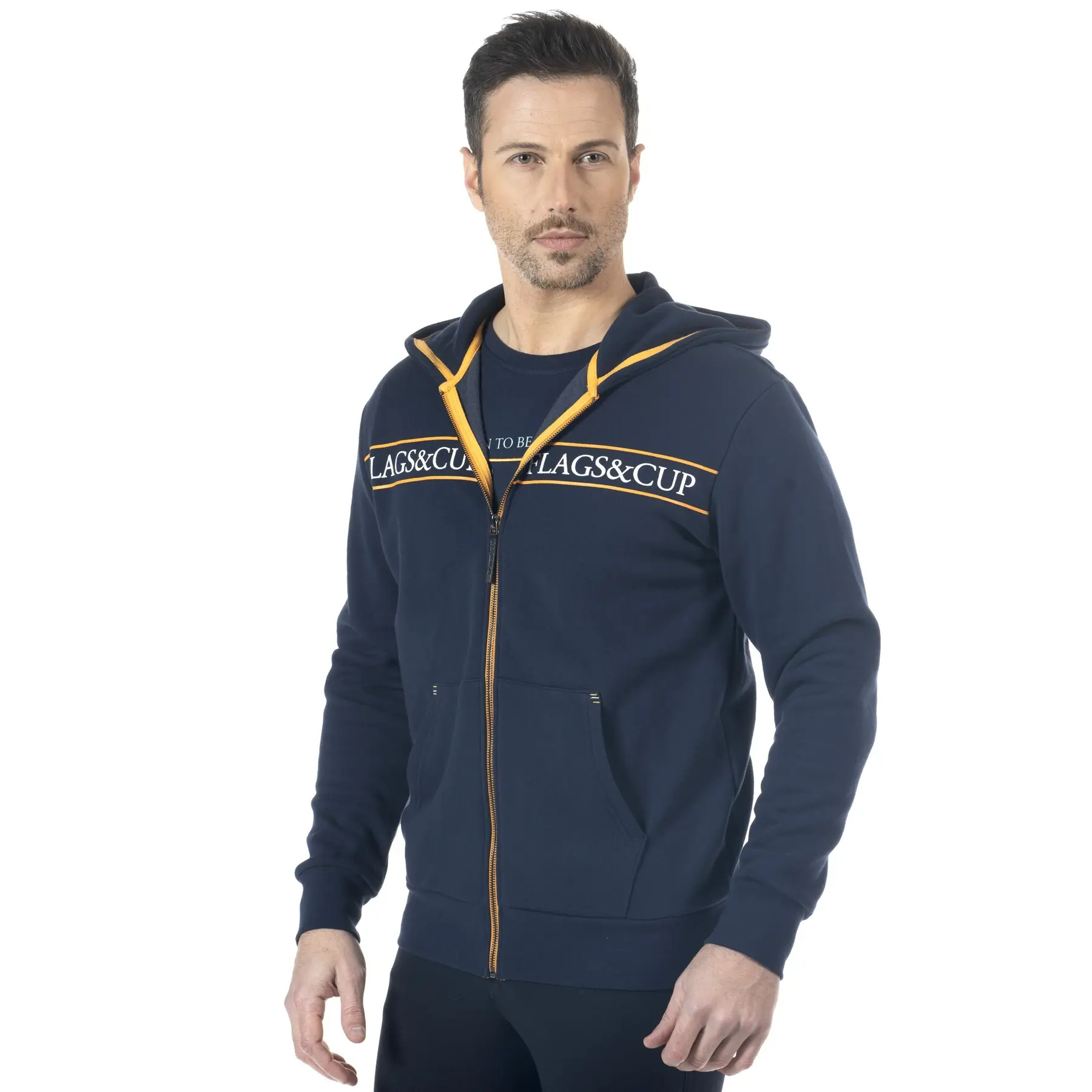 Sweatshirt équitation à capuche Flags&Cup Perico