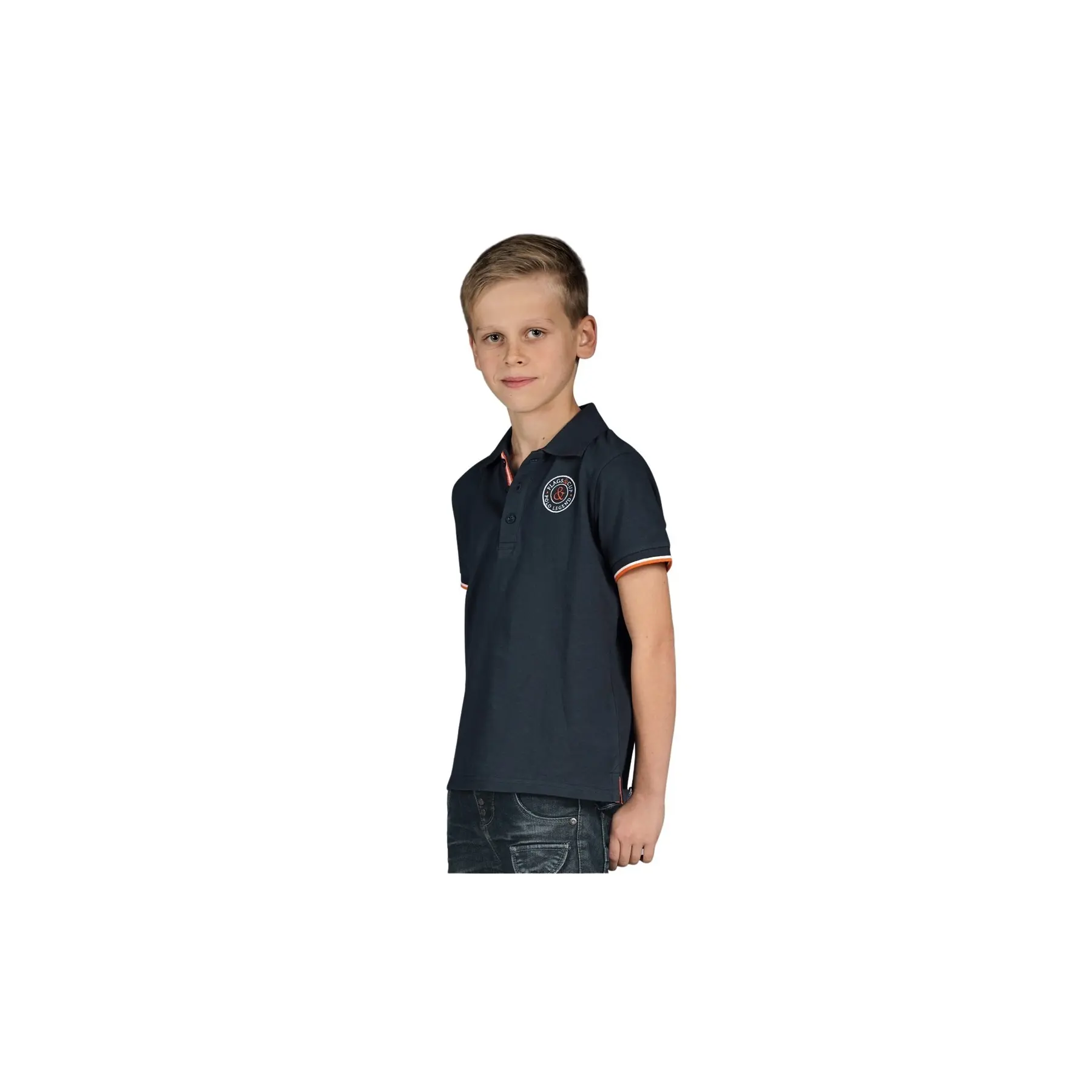 Polo d'équitation enfant Flags&Cup Leon