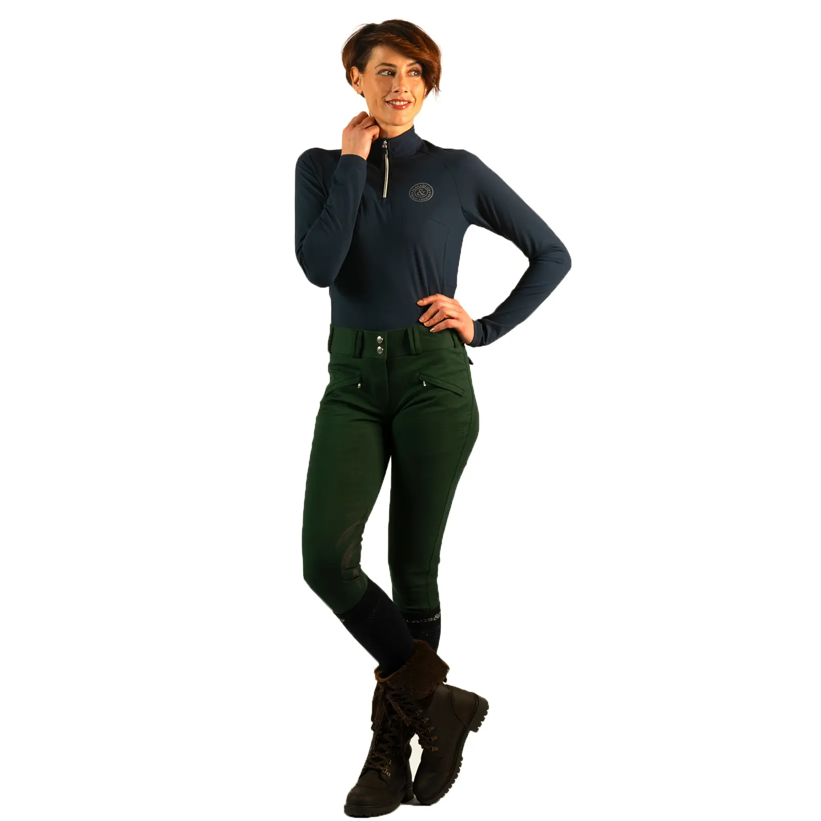 Comparer les prix de Polo d'équitation femme Flags&Cup Kirma