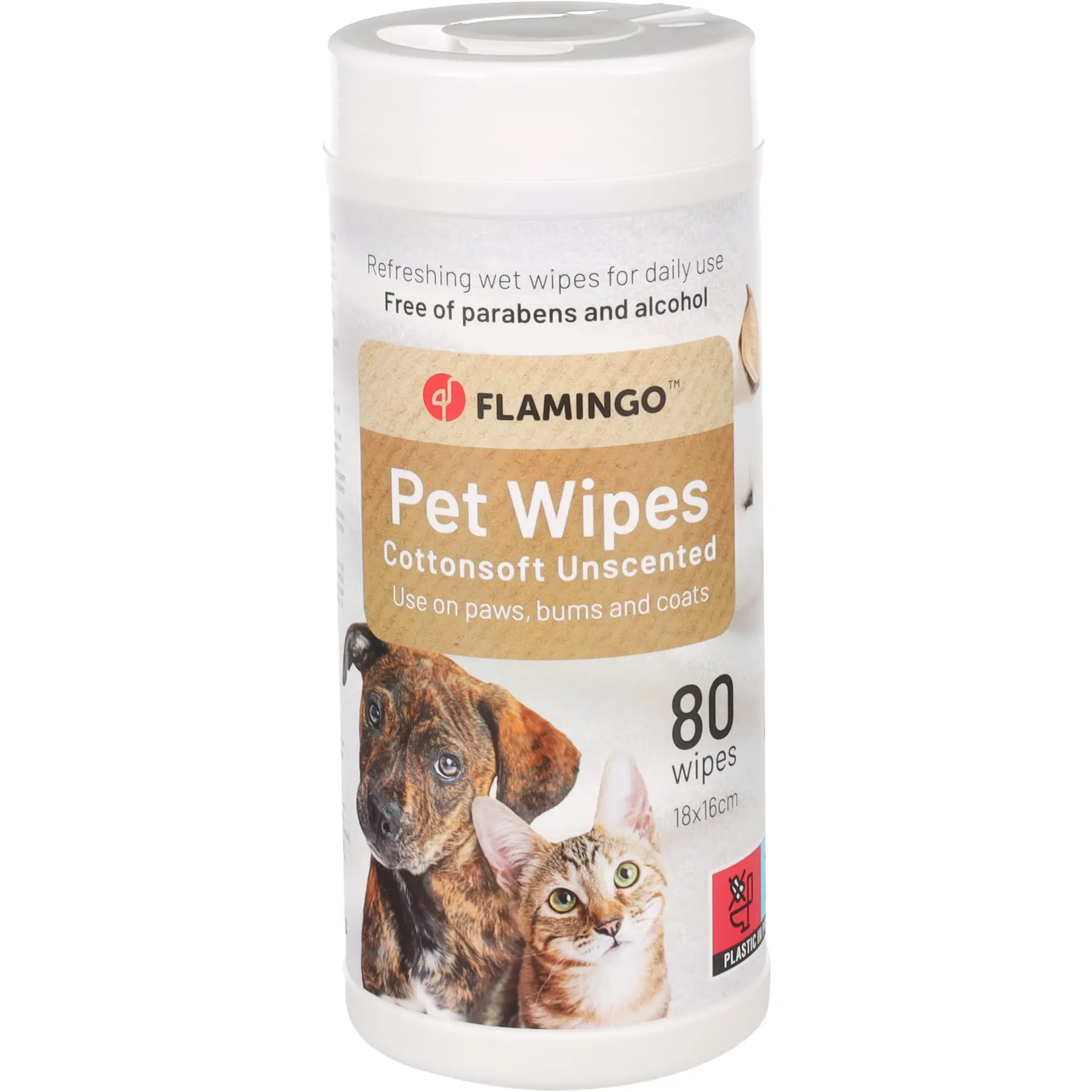 Meilleurs prix pour Lingettes nettoyantes pour chien de soin Flamingo Reini