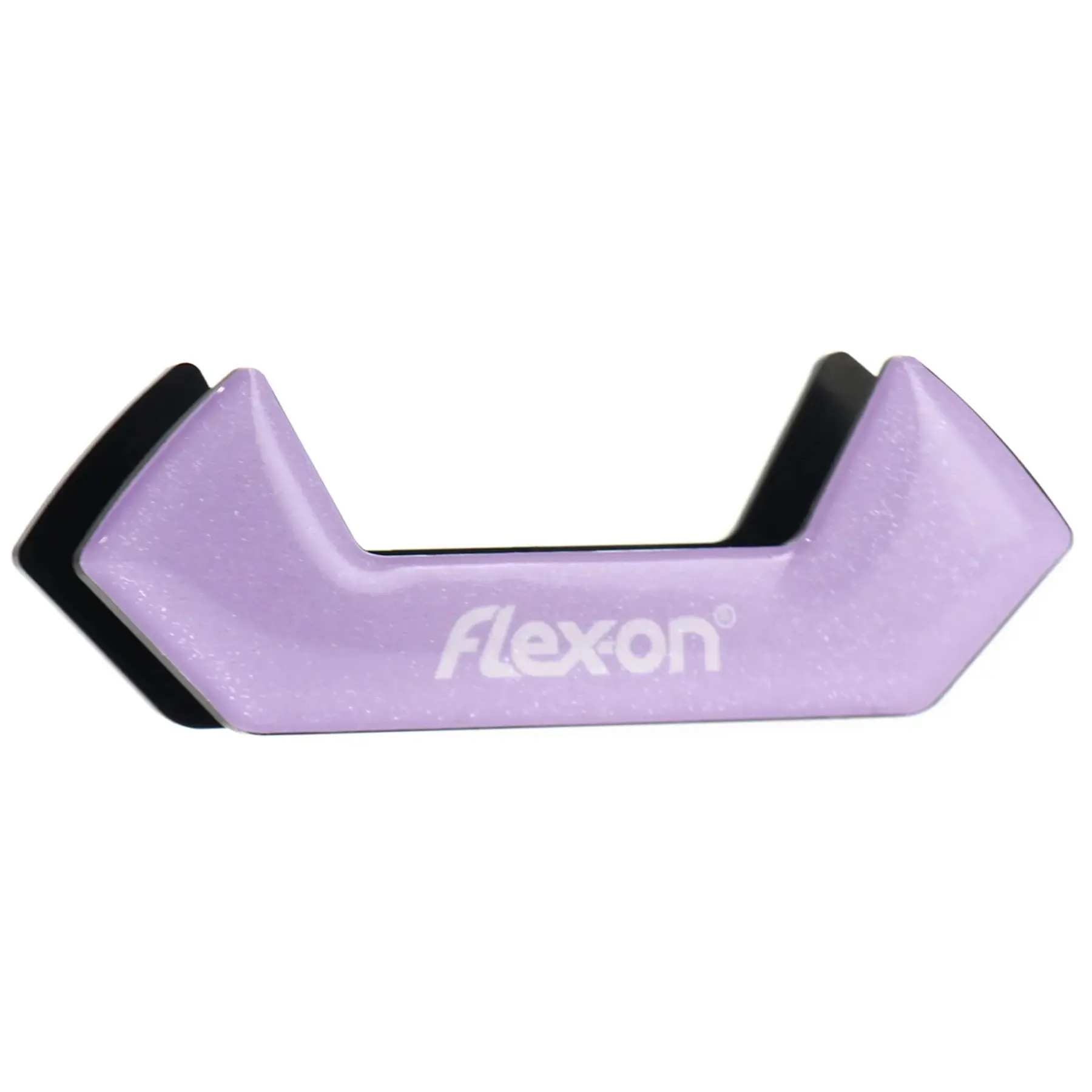 Aluminium Steigbügel geneigt Grip Schwarz/Schwarz/Pflaume Flex-On