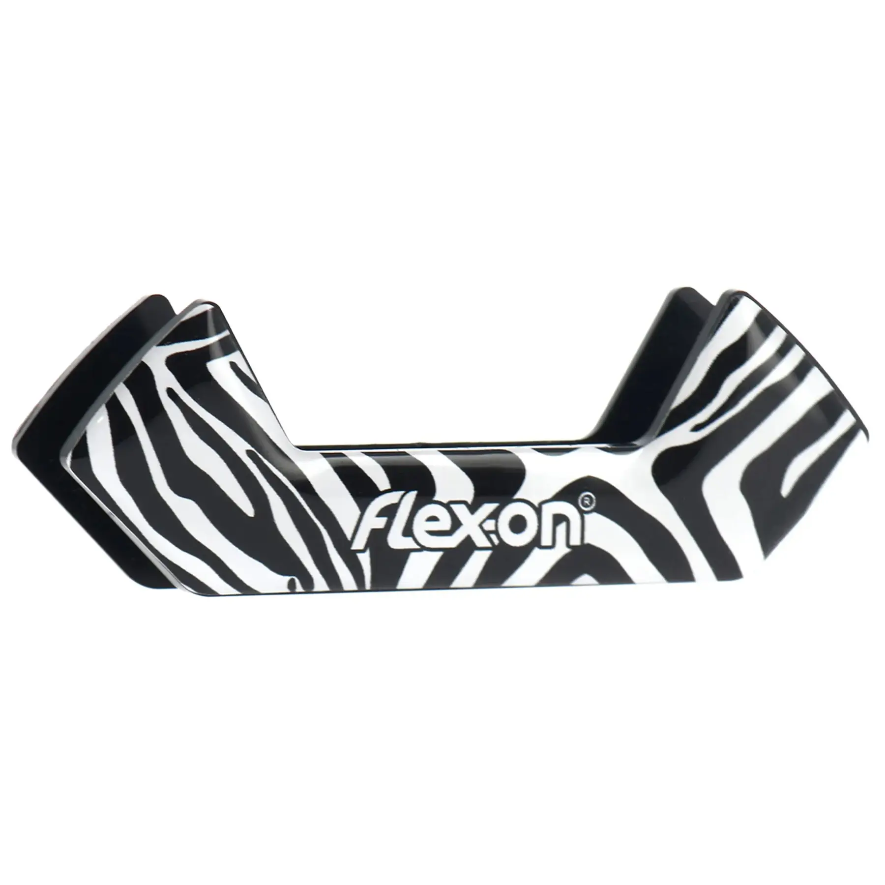 Aluminium Steigbügel schräg Grip Schwarz/Schwarz/Violett Flex-On