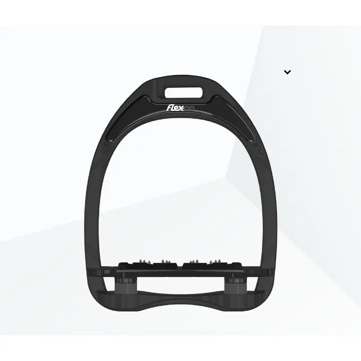 Platte Ultra Grip Steigbügel Schwarz/Anthrazit Flex-On Aluminium
