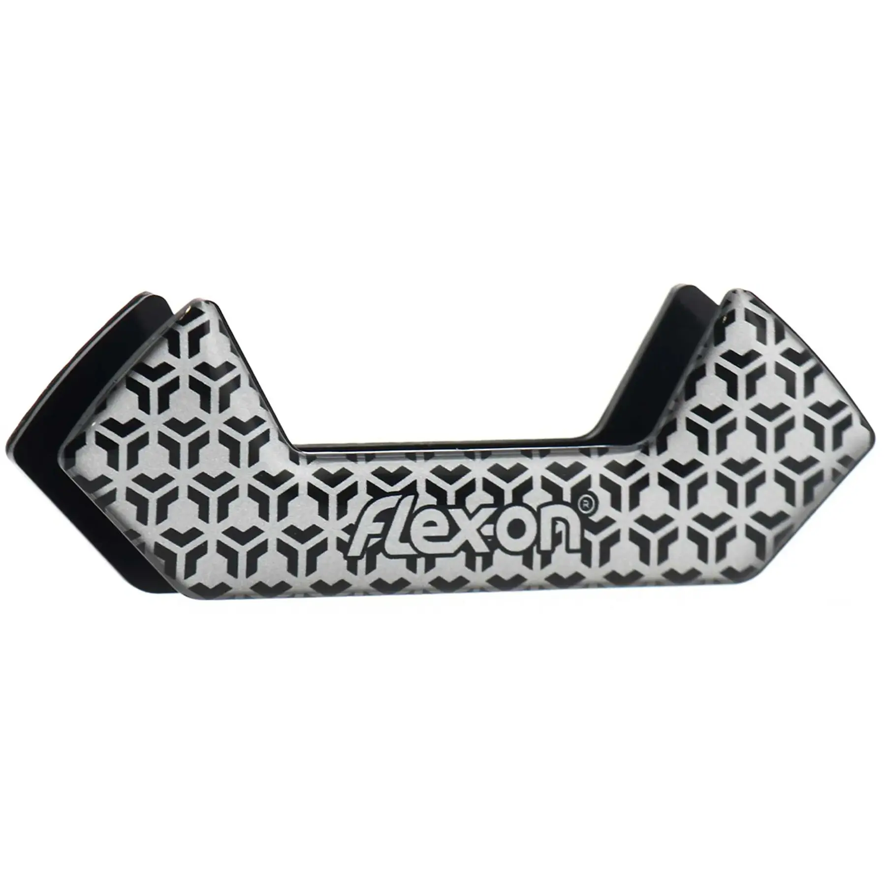 Aluminium Steigbügel Plat Ultra-Grip Schwarz/Schwarz/Violett Flex-On